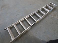 8' x 10 TREAD ALLOY STEP LADDER (DIRECT HIRE CO) [+ VAT]