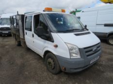 09 reg FORD TRANSIT 115 T350L D/C RWD TIPPER (DIRECT COUNCIL) 1ST REG 05/09, TEST 05/22, 89504M,