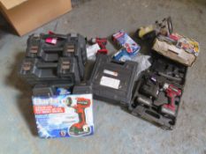 ENGINE DIAGNOSTIC, JIGSAW BLADES, QTY IMPACT WRENCH, DRILL, SANDER/POLISHER, ROUTER, STAPLER/