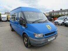 55 reg FORD TRANSIT 350 LWB MINIBUS (DIRECT COUNCIL) 1ST REG 12/05, 84819M, V5 HERE, 1 OWNER FROM