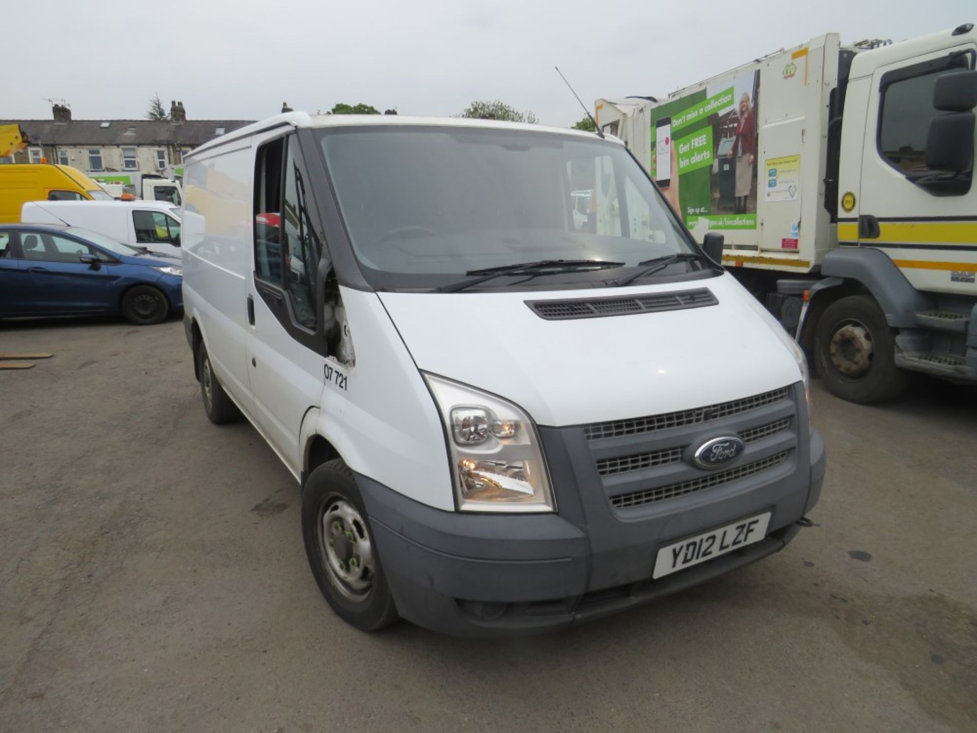 12 reg FORD TRANSIT 125 T280 FWD (ACCIDENT DAMAGED) (DIRECT COUNCIL) 1ST REG 04/12, 36444M, V5 HERE,