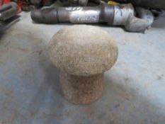 DELICATELY CARVED NATURAL STONE MUSHROOM - SMALL [NO VAT]