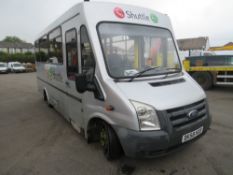 58 reg FORD TRANSIT T460 RWD MINIBUS C/W TAIL LIFT (RUNS BUT BLOWN ENGINE) (DIRECT COUNCIL) 1ST