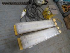 2 X 110V WORK LIGHTS & 1 X 110V TRANSFORMER [+ VAT]