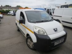 08 reg PEUGEOT BIPPER S HDI (DIRECT COUNCIL) 1ST REG 08/08, TEST 10/21, 157107M, V5 HERE, 1 OWNER