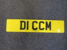 PRIVATE REGISTRATION PLATE, ON RETENTION, D1 CCM [NO VAT]