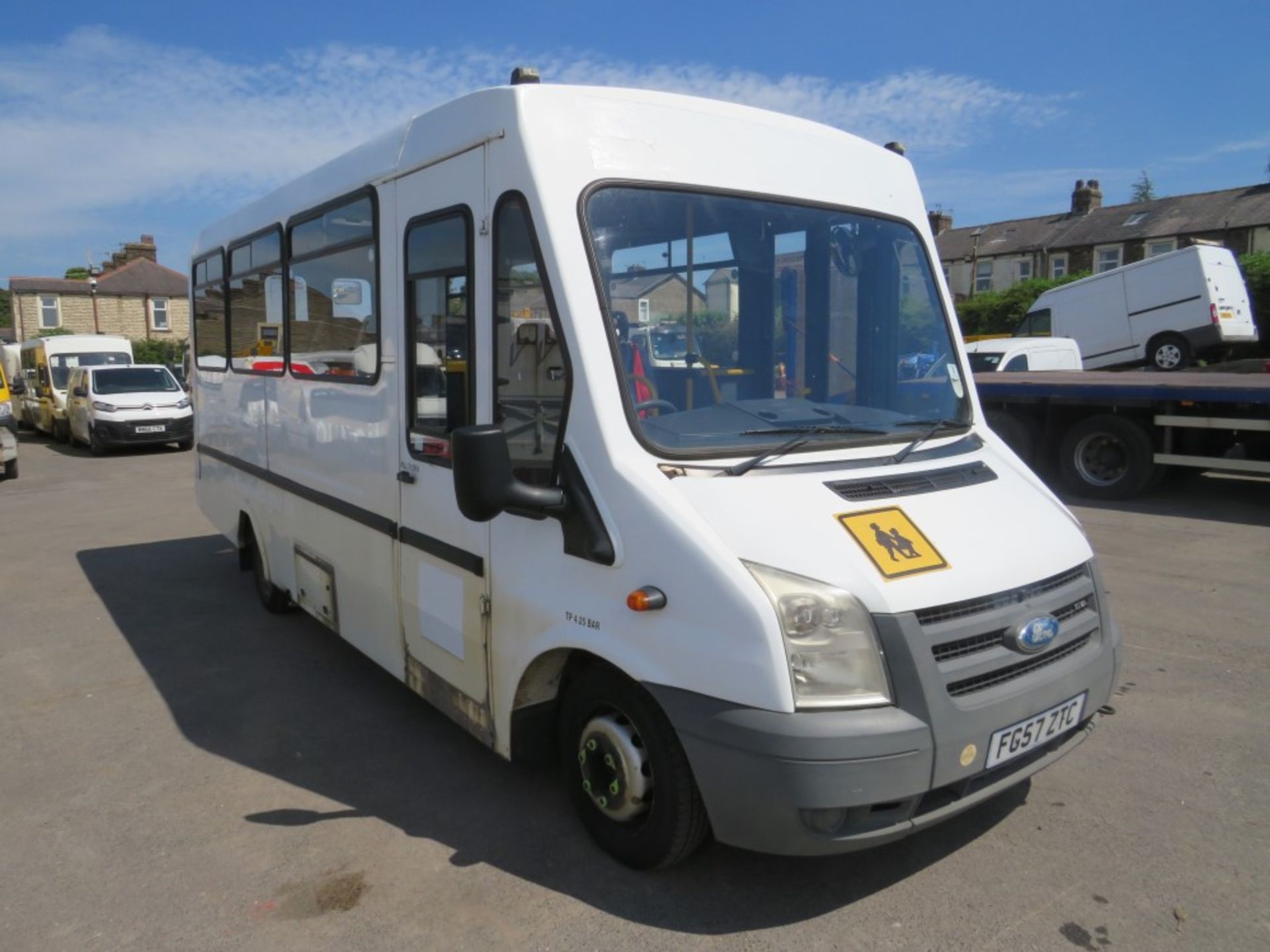 57 reg FORD TRANSIT 115 T430EF RWD MINIBUS (DIRECT COUNCIL) 1ST REG 10/07, TEST 11/21, 158443M, V5