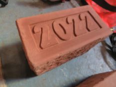 2022 DATE STONE HAND CARVED IN NATURAL SCOTTISH STONE [NO VAT]