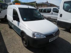 60 reg VAUXHALL COMBO 2000 CDTI (DIRECT UNITED UTILITIES WATER) 1ST REG 09/10, TEST 05/22,