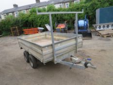 GRAHAM EDWARDS 8' X 5' GALVANISED PLANT TRAILER [NO VAT]