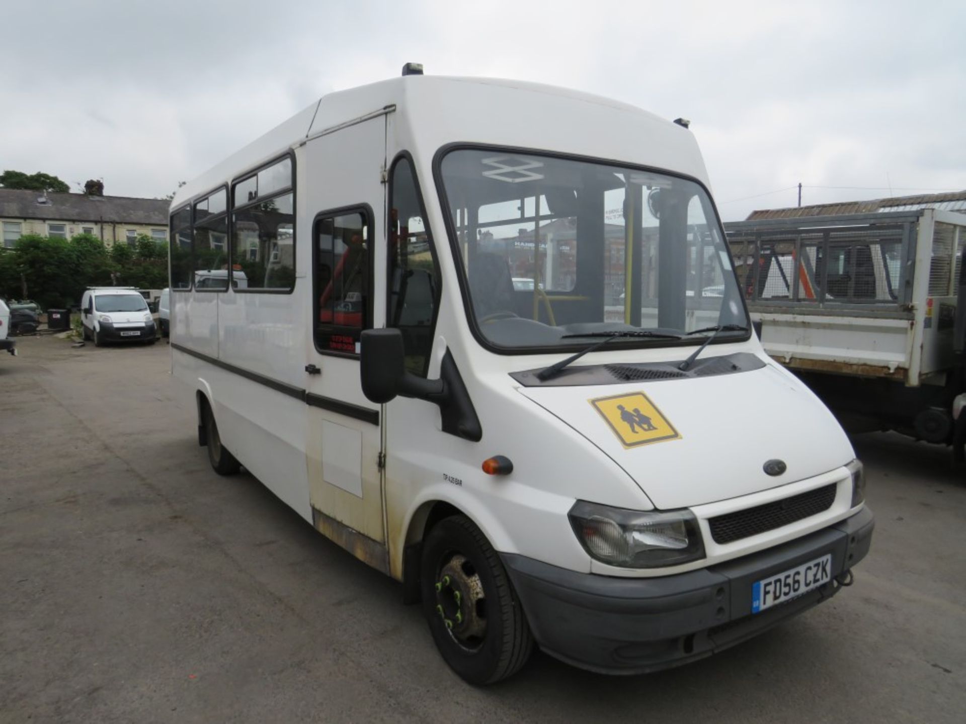 56 reg FORD TRANSIT 350 DIESEL MINIBUS (DIRECT COUNCIL) 1ST REG 11/06, TEST 07/22, 142394M, [+ VAT]