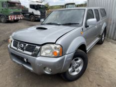 05 reg NISSAN NAVARA 2.5 DI SPORT (LOCATION BLACKBURN) 1ST REG 06/05, 112467M, NO V5, RUNS &