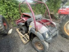 KAWASAKI MULE (LOCATION BLACKBURN) RUNS BUT CHASSIS SNAPPED (RING FOR COLLECTION DETAILS) [NO VAT]