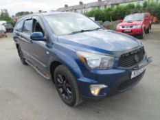 13 reg SSANGYONG KORANDO SPORTS EXT AUTO PICKUP (ON VCAR REGISTER) 1ST REG 03/13, TEST 01/22, 97489M