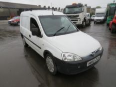 60 reg VAUXHALL COMBO 2000 CDTI (DIRECT UNITED UTILITIES WATER) 1ST REG 02/11, TEST 11/21,