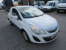 61 reg VAUXHALL CORSA CDTI ECOFLEX S/S (DIRECT UNITED UTILITIES WATER) 1ST REG 12/11, TEST [+ VAT]