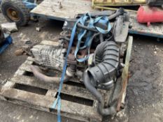 FORD TRANSIT 2.4 ENGINE & GEARBOX UP TO 2006 - RUNNING WHEN REMOVED (LOCATION BLACKBURN) (RING FOR