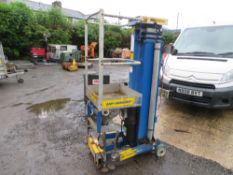 UL20 UPRIGHT MAN HOIST [NO VAT]