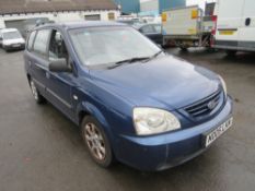 05 reg KIA CARENS GS, 1ST REG 08/05, 105365M, V5 HERE, 1 OWNER FROM NEW [NO VAT]