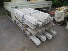 QTY OF VARIOUS CONCRETE FENCE POSTS APPROX 6FT - 8FT [NO VAT]