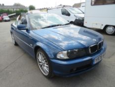 Y reg BMW 320CI CONVERTIBLE, 1ST REG 06/01, 166421M, V5 HERE, 8 FORMER KEEPERS [NO VAT]