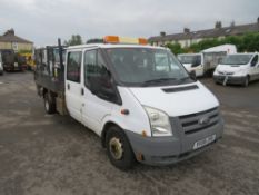 09 reg FORD TRANSIT 115 T350L D/C RWD TIPPER (DIRECT COUNCIL) 1ST REG 06/09, TEST 02/22, 99415M,