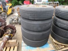 4 MICHELIN TYRES & RIMS 295/80-R 22.5 [+ VAT]