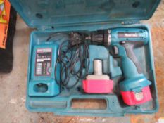 MAKITA 6270D DRILL SET, 2 BATTERIES, CHARGER & CASE [NO VAT]