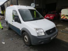 62 reg FORD TRANSIT CONNECT 90 T230 (NON RUNNER) (DIRECT UNITED UTILITIES WATER) 1ST REG 09/12,