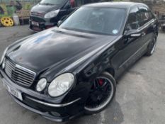 2003 MERCEDES E55 AMG AUTO V8 469 BHP KOMPRESSOR - PRIVATE REG NOT INCLUDED IN SALE (LOCATION