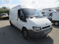 52 reg FORD TRANSIT 350 LWB TD, 1ST REG 02/03, TEST 02/22, 124481M, V5 HERE, 2 FORMER KEEPERS [NO