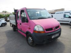 06 reg RENAULT MASTER DC3335 DCI 100 LWB TIPPER (DIRECT COUNCIL) 1ST REG 05/06, TEST 10/21,