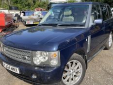 04 reg RANGE ROVER TD (LOCATION BLACKBURN) RUNS & DRIVES BUT SMOKING, NO V5 (RING FOR COLLECTION