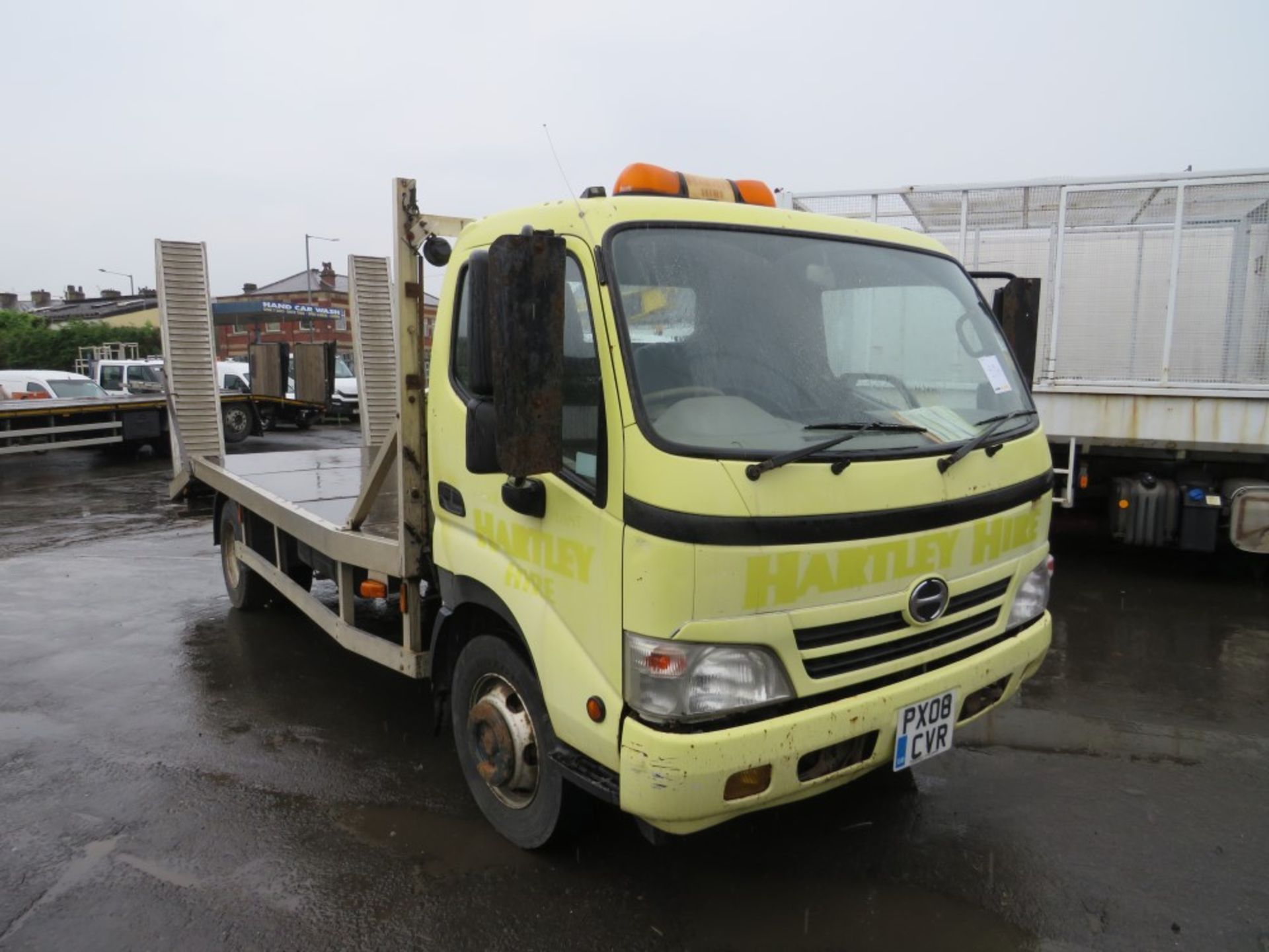 08 reg HINO 7.5t CAR TRANSPORTER BEAVERTAIL PLANT LORRY, 1ST REG 07/08, TEST 05/22, 232360M, V5