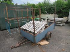 SINGLE AXLE TRAILER - NO FLOOR [NO VAT]