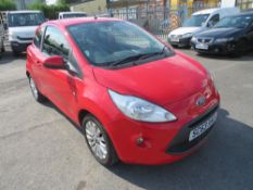 63 reg FORD KA 1.2 ZETEC, 1ST REG 01/14, TEST 04/22, 88323M WARRANTED, PART V5 - GREEN SLIP ONLY [NO