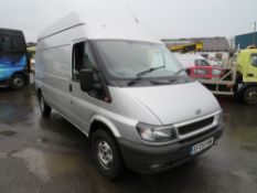 05 reg FORD TRANSIT 115 T350 LWB HIGH ROOF, 1ST REG 06/05, TEST 06/22, MILEAGE DISPLAYED IS