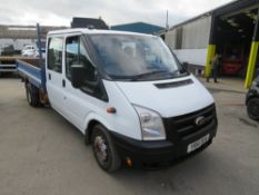 61reg FORD TRANSIT 350 115 DOUBLE CAB DROPSIDE, 1ST REG 11/11, 25814M, V5 MAY FOLLOW [NO VAT]