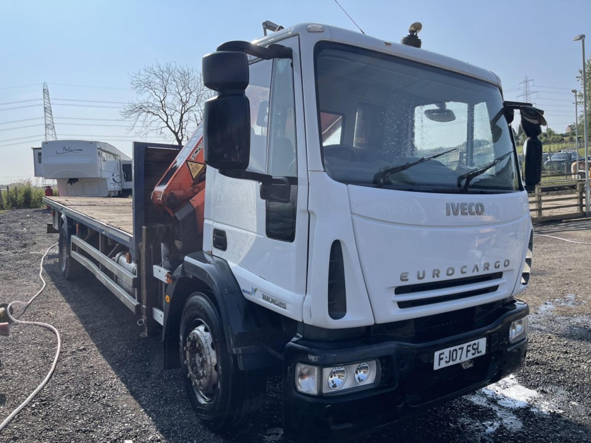 07 reg IVECO EURO CARGO C/W ATLAS 120.2E CRANE (LOCATION BLACKBURN) 1ST REG 06/07, 355362KM, NO - Image 2 of 9