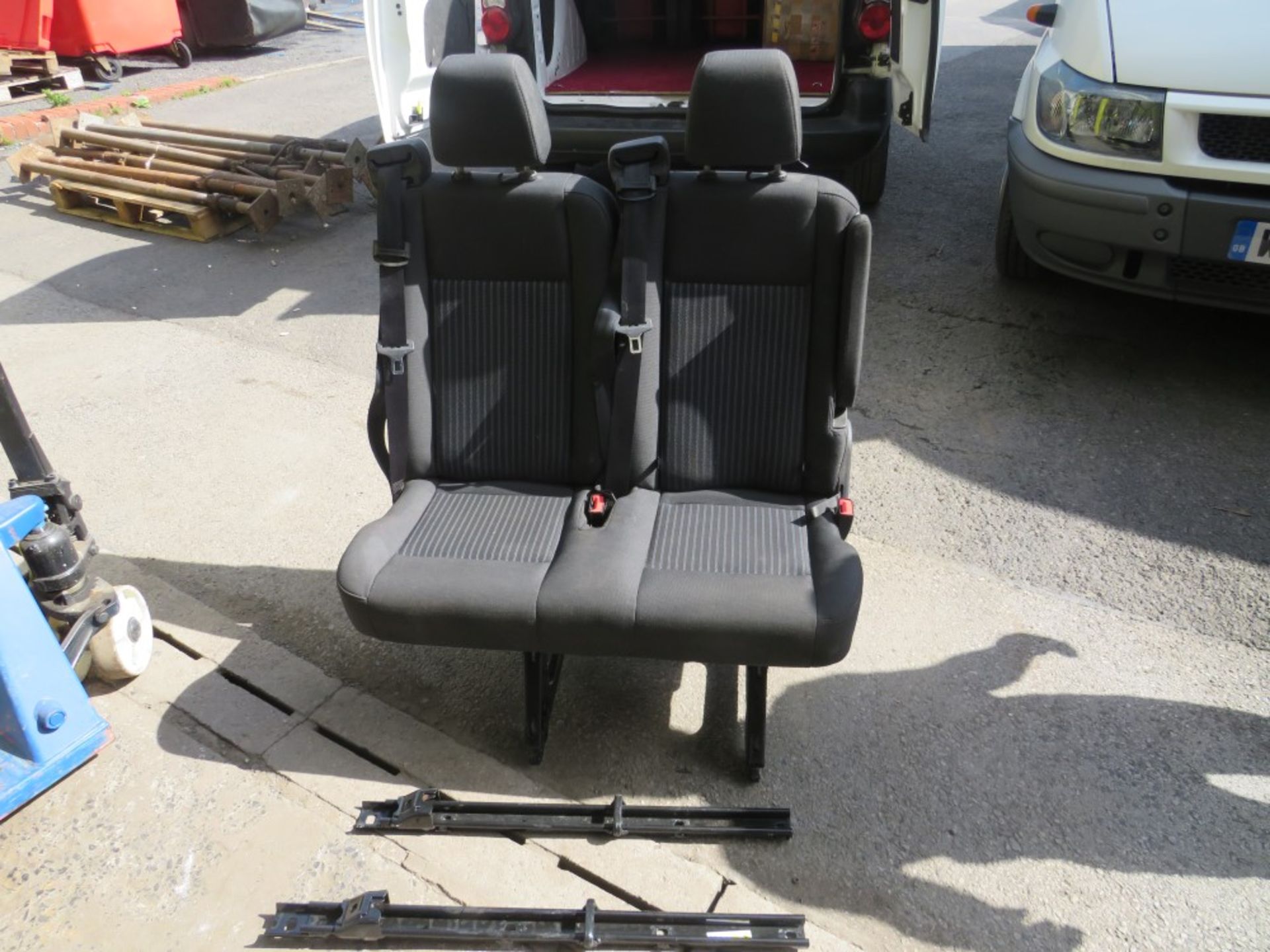 FORD TRANSIT MINIBUS DOUBLE SEAT WITH THE RUNNERS - CAME OUT OF A 17 reg TRANSIT MINIBUS [+ VAT]