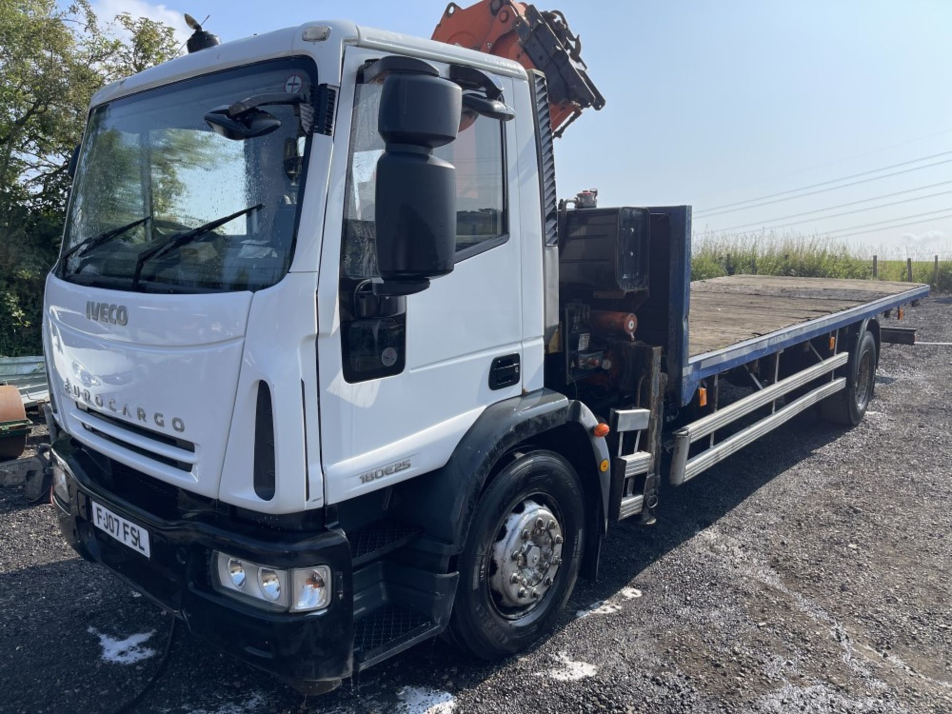 07 reg IVECO EURO CARGO C/W ATLAS 120.2E CRANE (LOCATION BLACKBURN) 1ST REG 06/07, 355362KM, NO