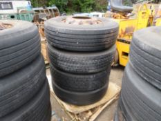 4 MICHELIN TYRES & RIMS 295 / 80 - R22.5 [+ VAT]