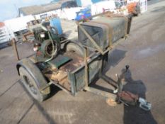 TWIN CYLINDER LISTER DIESEL ENGINE TRAILER MOUNTED [NO VAT]