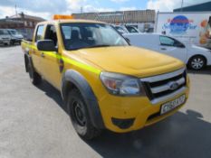 60 reg FORD RANGER XL 4 X 4 D/C TDCI PICKUP (DIRECT COUNCIL) 1ST REG 02/11, TEST 07/22, 140186M, V5