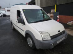 56 reg FORD TRANSIT CONNECT HIGH TOP (RUNS BUT NO CLUTCH) 1ST REG 12/06, TEST 12/21, 170981M, NO