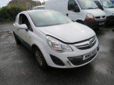 61 reg VAUXHALL CORSA CDTI ECOFLEX VAN (NON RUNNER) (DIRECT UNITED UTILITIES WATER) 1ST REG 01/12,