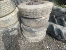 4 MICHELIN TYRES & RIMS 10.00R 15X4 10 STUD (LOCATION BLACKBURN) (RING FOR