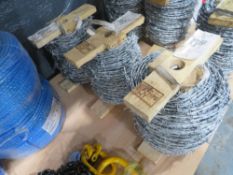 3 ROLLS OF BARBED WIRE [+ VAT]