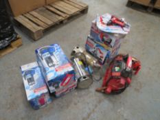 2 x NEEDLE SCALER/HAMMER, BATTERY CHARGER, 2 x JUMP START, 5 x ASSTD PUMPS, PLUNGE SAW [+ VAT]