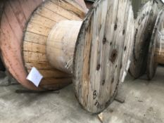 wooden cable drum